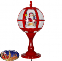 Christmas Paradise Schneiende LED Tischlaterne 60 cm, Santa rot