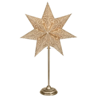 Star Trading Tisch-Weihnachtsleuchter ANTIQUE MINI gold, messing antik