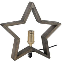 STAR Trading Holzstern LYSeKIL 30cm natur/braun