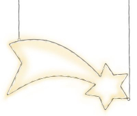 STAR Trading LED-Silhouette Lumiwall Komet/Sternschnuppe außen
