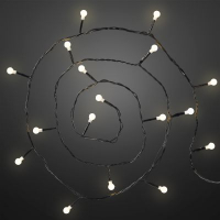 Hellum LED-Lichterkette mit Perlen 80 BS ww/schwarz außen