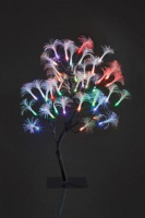 Hellum LED-Baum Fiberoptik 45cm 40 BS RGB/braun innen