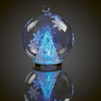 Hellum LED-Glaskugel Weihnachtsbaum 1 BS RGB