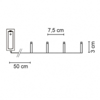 LED-Minilichterkette 96 warmweiße LEDs batteriebetrieben