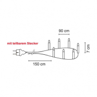 Rotpfeil LED-Weihnachtskette