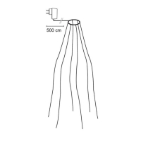 LED-Weihnachtsbaumlichterkette, 32 warmweiße LEDs