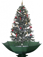 Weihnachtsbaum mit Schneefall Schnee LED Licht Musik 2 m GRN