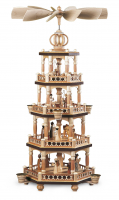 Pyramide Heilige Geschichte 4-Stöckig, Natur, 27x27x64cm
