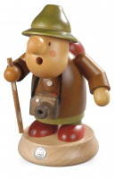 Räuchermann, Müllerchen Tourist, 11x16cm