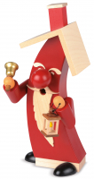 Moderne Räucherfigur Weihnachtsmann, 11x10x25cm