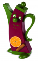 Moderne Räucherfigur Glühwein, 12x7x21cm