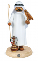 Räuchermann, Gross Araber Mit Falke und Shisha, 14x27cm