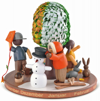 Motivplattform F.Elektr.Spield., Rolf Zuckowski Edition ''DIE Jahresuhr'', 20cm, Durchm: 15cm